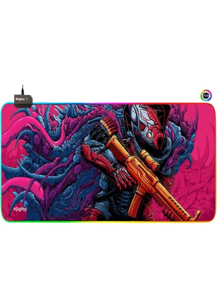 Rgb Gaming Mousepad Oyuncu Mousepad 90X40 Xxl Büyükboy 4mm Kalınlık