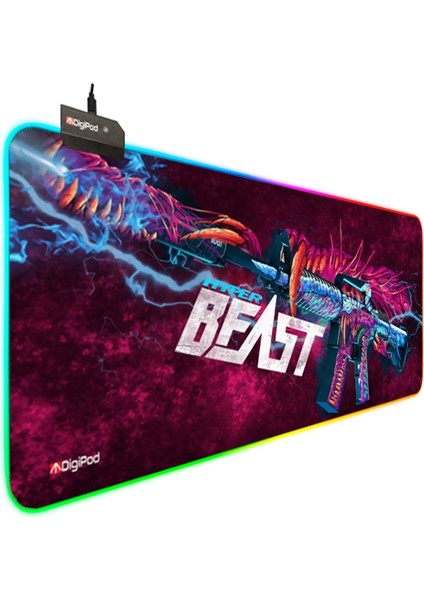 Rgb Gaming Mousepad Oyuncu Mousepad 90X40 Xxl Büyük Boy 4mm Kalınlık