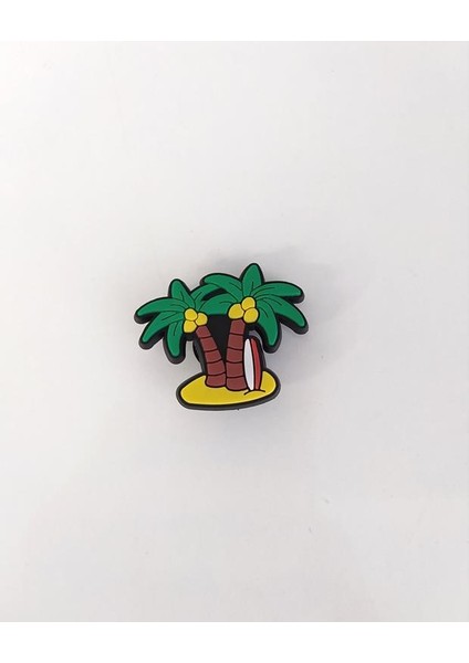 1 Adet Silikon Palmiye Ağacı Tekli Terlik Süsü Aksesuar