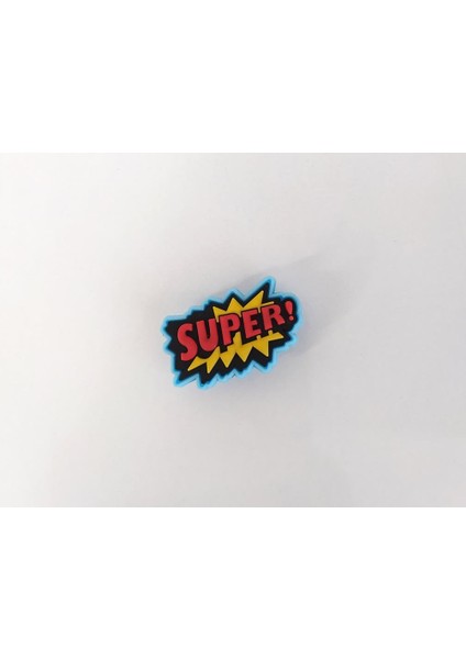 1 Adet Silikon Süper Yazılı Tekli Terlik Süsü Aksesuar