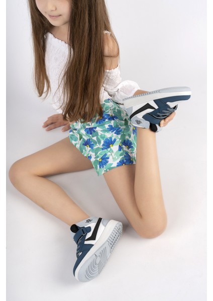 Çocuk Petrol Bilekli Sneakers