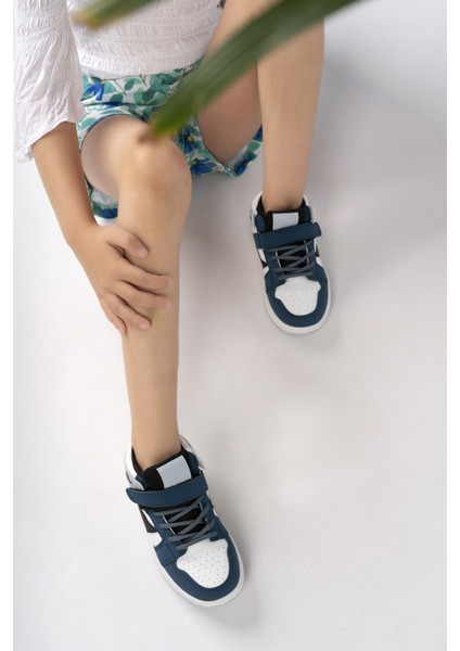 Çocuk Petrol Bilekli Sneakers