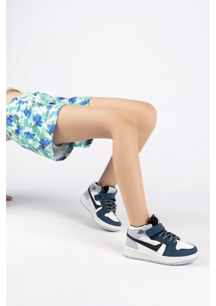Çocuk Petrol Bilekli Sneakers