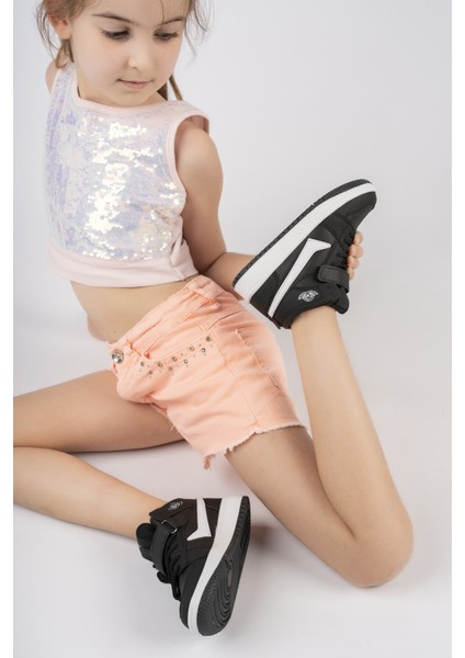 Erkek Çocuk Mevsimlik Spor Ayakkabı Suni Deri Kaymaz Taban Boğazlı Cırt Cırtlı ve Bağcıklı fiyatları