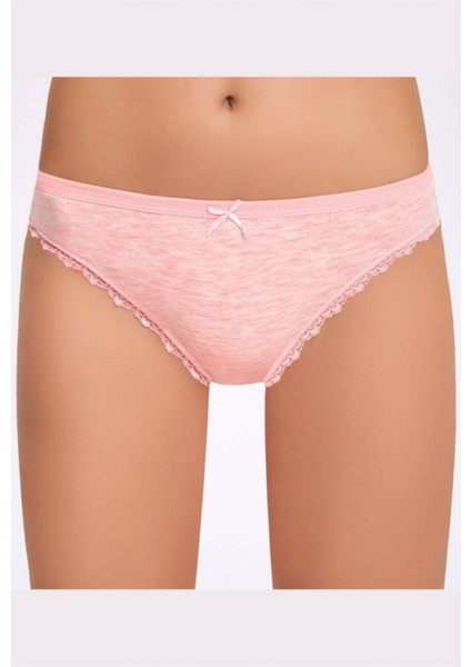 Kadın Melanjlı Dantelli Bikini Külot 278 - 12 Adet