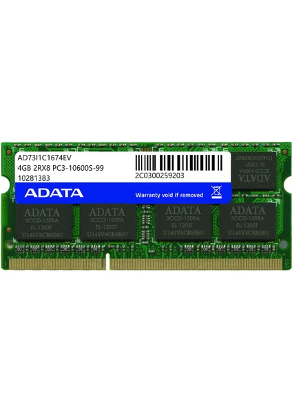 4gb Ddr3 1333MHZ Notebook Ram AD73I1C1674EV