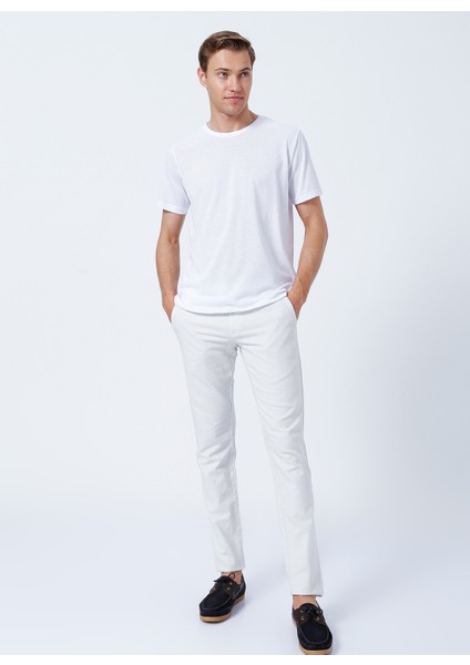 O Yaka Düz Beyaz Erkek T-Shirt TS1014000239 fiyatları