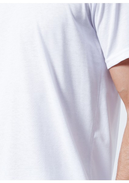 O Yaka Düz Beyaz Erkek T-Shirt TS1014000239 indirimleri