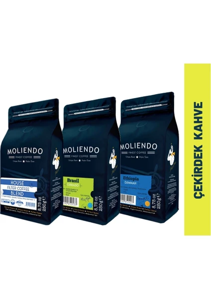 Moliendo Ekonomik Paket (Çekirdek Kahve) 3*250 g