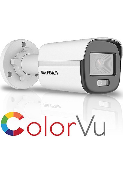 Haıkon (DS-2CD1027G0-LUF) 1/2.8 2mp 4mm Lens Blc, 3ddnr, Poe, Sesli Colorvu Ip Bullet KAM-30MT.