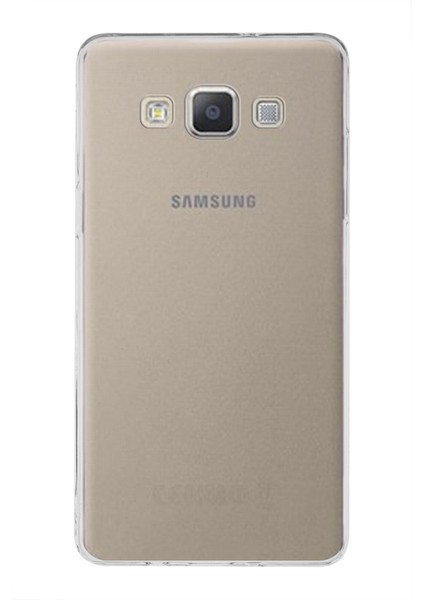 Samsung Galaxy A5 (2015) Kapak 1mm Şeffaf Silikon Kılıf