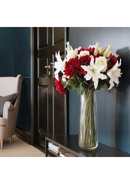 Yapay Çiçek, Zambak-Beyaz 85 cm 1 Dal Beyaz Çiçek Ev Dekorasyonu indirimleri