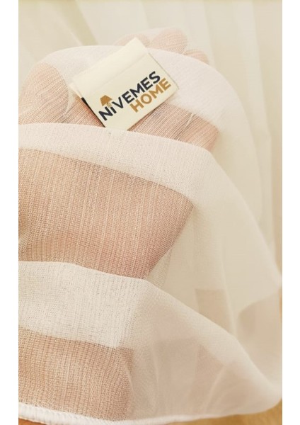 Bambu Beyaz 1/3 Sık Pileli Tül Perde Apm fırsatları