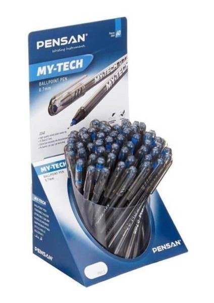 Tükenmez Kalem My-Tech 1.0 mm Mavi 60 Lı 2250