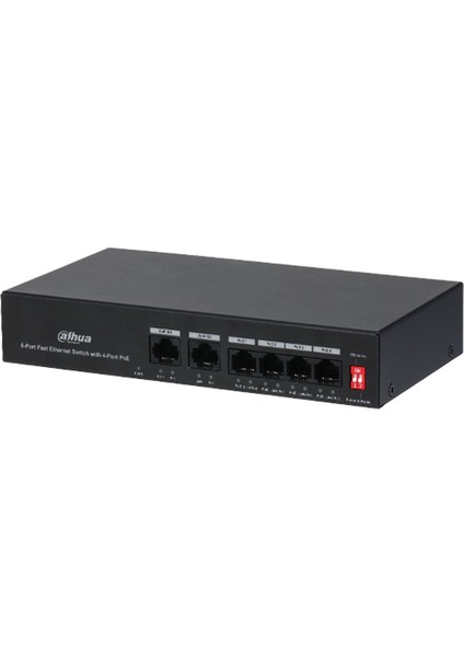 (PFS3006-4ET-36) 6 Port 10/100 (4 Poe + 2fe Uplınk Toplam 36W Poe) Swıtch