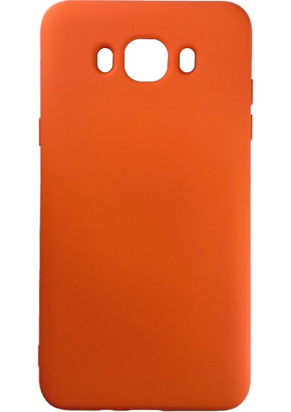 Samsung Galaxy J710 J7 2016 Uyumlu Nano Silikon Kılıf Turuncu