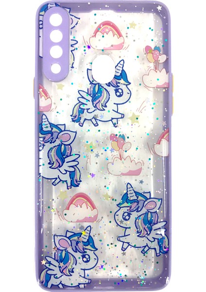 Samsung Galaxy A20S Uyumlu Animal Simli Silikon Kılıf