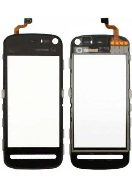 Nokia 5230 Uyumlu Dokunmatik Lens + Filmli (Siyah) VR-5512