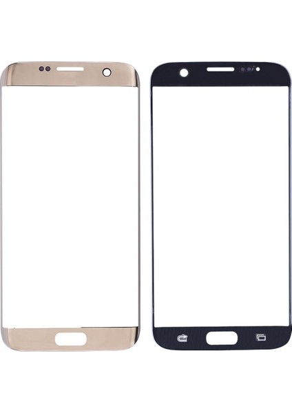 Samsung Galaxy G928 S6 Edge Plus Uyumlu Dokunmatik Lens (Gold) VR-2876