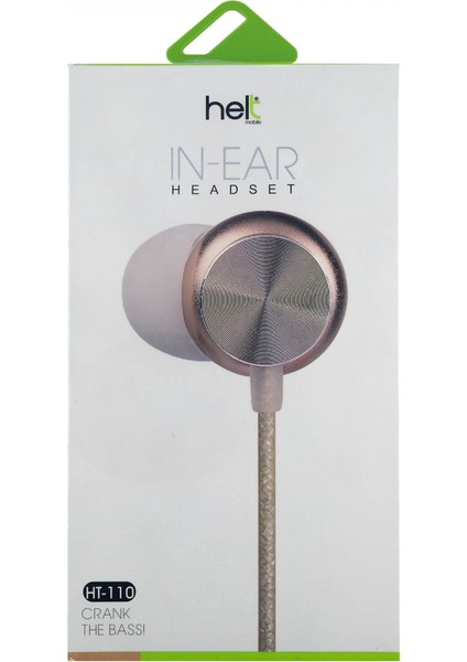 Ht-110 Stereo Kulak İçi Headset Kulaklık 3.5 Mm 120 Cm