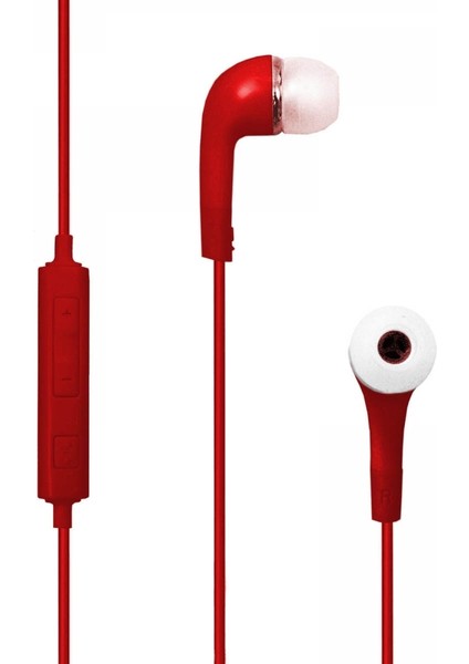 NT-112 Stereo 3.5 mm Kablolu Kulakiçi Kulaklık Kırmızı