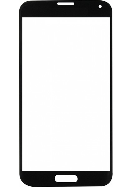 Samsung Galaxy G900 S5 Uyumlu Dokunmatik Lens (Siyah) VR-3082