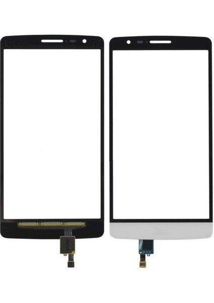 LG G3 Stylus Uyumlu Dokunmatik Lens + Filmli (Beyaz) VR-5175