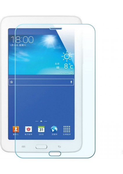 Samsung Galaxy T110 Tab 3 7.0 Lite Uyumlu 0.4 mm Cam Tablet Ekran Koruyucu