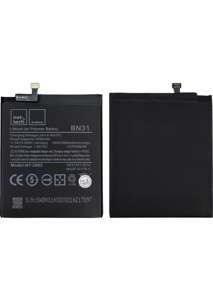 Xiaomi Mi A1 Uyumlu 3000 Mah Batarya