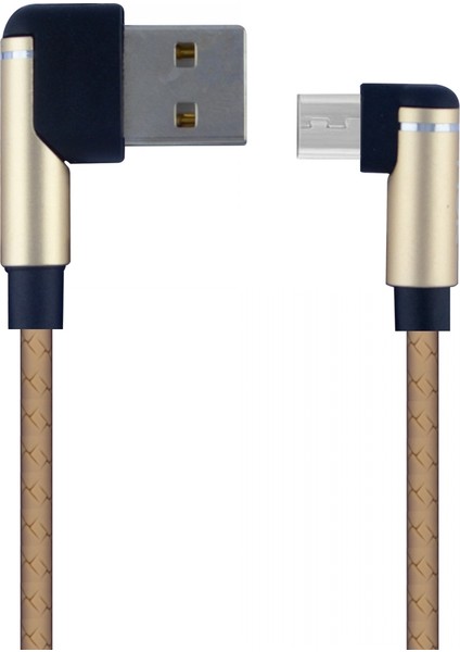 HT-81 Micro USB Data ve Şarj Kablosu - Gold
