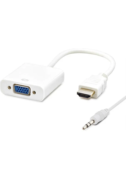 HD4105 HDMI To VGA Çevi̇ri̇ci̇ Adaptör Sesli̇