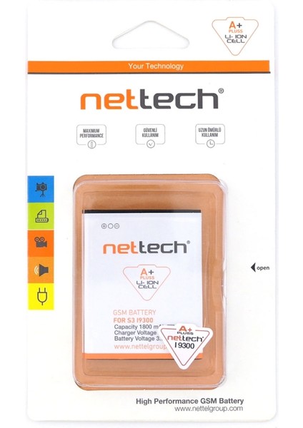 Samsung Galaxy i9300 S3 Uyumlu 3D 2000 mAh Batarya