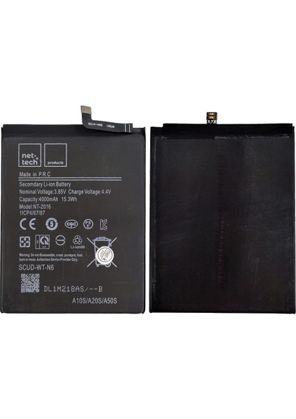 Samsung Galaxy A20S Uyumlu 4000 Mah Batarya