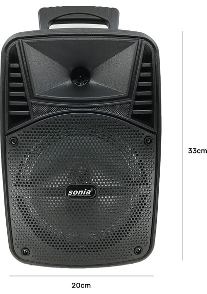 Sn-08 Mikrofonlu Kablosuz Stereo Hoparlör - Speaker