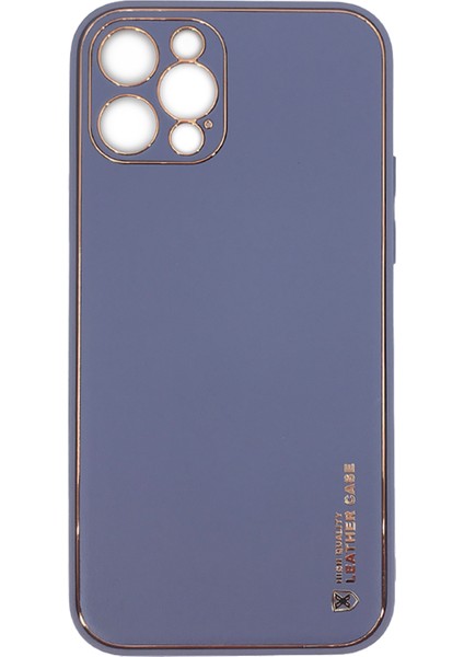 Apple iPhone 12 Pro Uyumlu Coco Leather Seri Silikon Kılıf