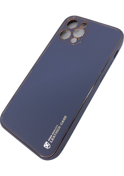 Apple iPhone 12 Pro Uyumlu Coco Leather Seri Silikon Kılıf