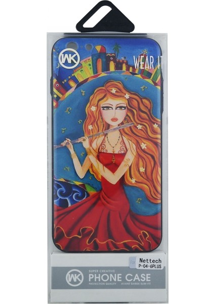 Apple iPhone 6 Plus Uyumlu Imount Desenli Silikon Kılıf