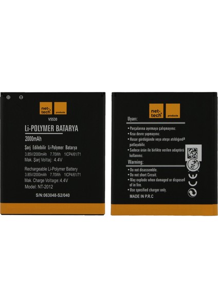 Vestel Venüs V3 5530 Uyumlu 2000 Mah Batarya