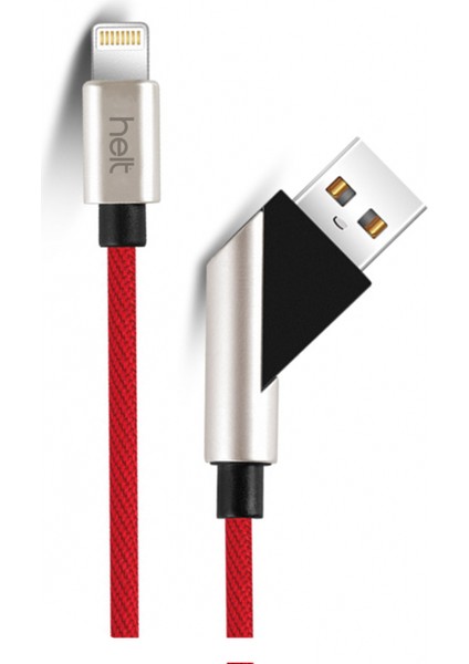 Ht-75 Ip Örgü Lightning (8 Pin) 100 cm Lightning Data Kablo
