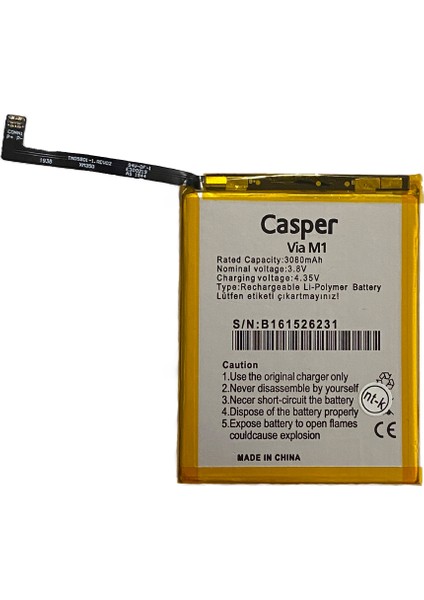 Via M1 Uyumlu Casper Via M1 2100 Mah Batarya