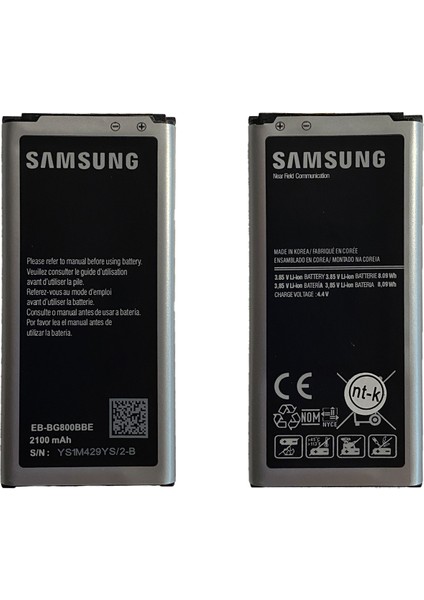 Galaxy G800 S5 Mini Uyumlu Samsung EB-BG800BBE 2100 Mah Batarya