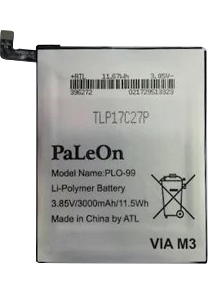 Casper Via M3 Uyumlu Paleon Plo-99 2300 Mah Batarya