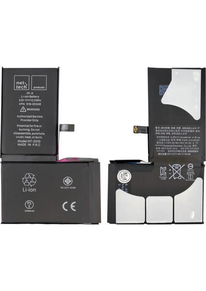 Apple iPhone x Uyumlu NT-2019 2716 Mah Batarya