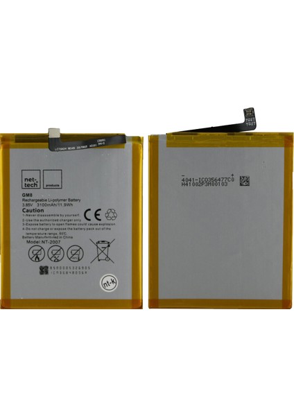 General Mobile Gm8 Uyumlu 3100 Mah Batarya