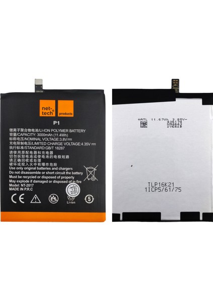 Casper Via P1 Uyumlu 3000 Mah Batarya