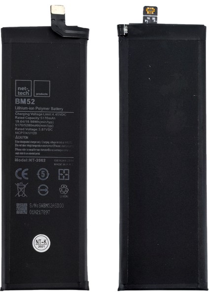 Xiaomi Mi Note 10 Uyumlu 5170 Mah Batarya