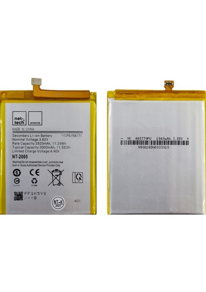 Samsung Galaxy A01 Uyumlu 3000 Mah Batarya