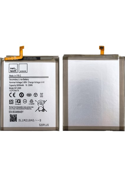 Samsung Galaxy S20 Plus Uyumlu 5000 Mah Batarya
