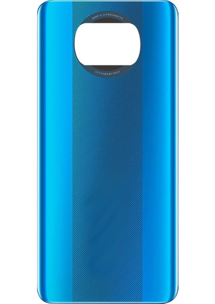 Xiaomi Poco X3 NFC Uyumlu Batarya Kapağı (Mavi) NT-87948