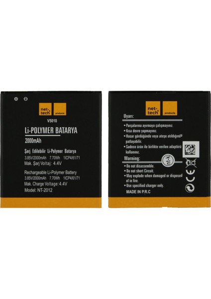 Vestel Venüs V3 5010 Uyumlu 2000 Mah Batarya